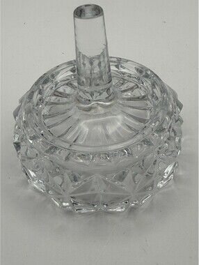 Vintage Cut Crystal Candle Holder Insert Replacement Princess House Style 2.5"